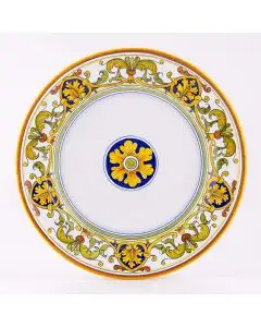 Deruta round platter from the Cinquecento collection, handmade by Antica Deruta - Italy