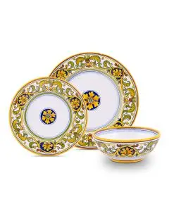 3-piece place setting Cinquecento: dinner plate, salad & dessert plate, cereal bowl