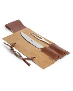 Carving Set with Olive Wood Handles