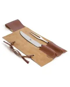 Carving Set with Black Handles