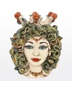 Gold and Lustre Sicilian Medusa Head