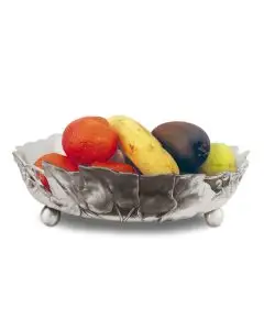 Handcrafted Italian pewter bowl Frutta by Cosi Tabellini in Brescia