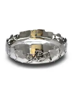 Handcrafted Italian pewter bowl Frutta by Cosi Tabellini in Brescia