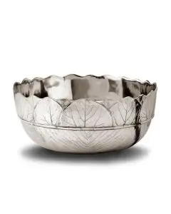 Handcrafted Italian pewter bowl Natura by Cosi Tabellini in Brescia
