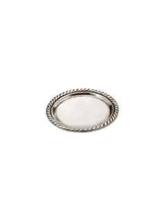 Handcrafted Italian pewter set of 2 coasters San Marco by Cosi Tabellini in Brescia