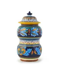 Italian apothecary jar handmade by Eugenio Ricciarelli - Deruta, Rapallo, Amalfi