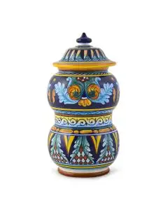 Italian apothecary jar handmade by Eugenio Ricciarelli - Deruta, Rapallo, Amalfi