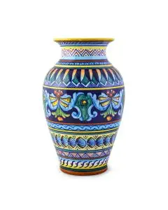 Italian vase handmade by Eugenio Ricciarelli - Deruta, Rapallo, Amalfi
