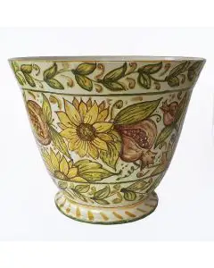 Italian ceramic Planter handmade by Ghenos in Sicily