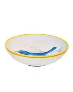 Italian serving bowl from the Joy Collection handmade by Francesca Niccacci in Deruta