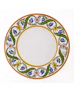 Nastro Italian dinner plate handmade by Fima in Deruta