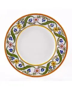Nastro Italian salad & dessert plate handmade by Fima in Deruta