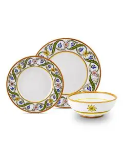 Nastro Italian place setting handmade by Fima in Deruta