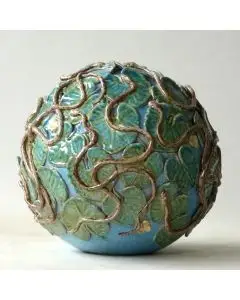 Tuscan Snakes sphere handcrafted by ND Dolfi in Montelupo Fiorentino, Italy