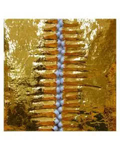 Contemporary Tuscan tile ND13 handcrafted by ND Dolfi in Montelupo Fiorentino, Italy