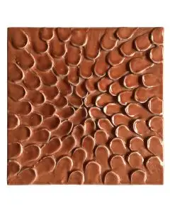 Contemporary Tuscan tile ND36 handcrafted by ND Dolfi in Montelupo Fiorentino, Italy
