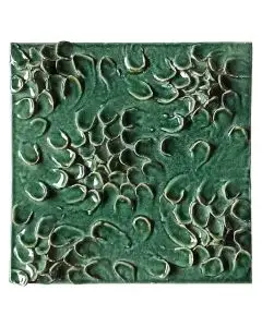Contemporary Tuscan tile ND44 handcrafted by ND Dolfi in Montelupo Fiorentino, Italy