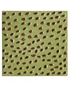 Contemporary Tuscan tile ND55 handcrafted by ND Dolfi in Montelupo Fiorentino, Italy
