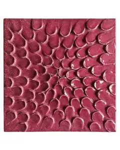 Contemporary Tuscan tile ND64 handcrafted by ND Dolfi in Montelupo Fiorentino, Italy