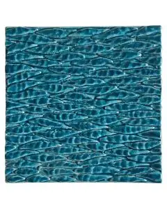 Contemporary Tuscan tile ND69 handcrafted by ND Dolfi in Montelupo Fiorentino, Italy
