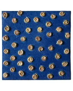 Contemporary Tuscan tile ND75 handcrafted by ND Dolfi in Montelupo Fiorentino, Italy