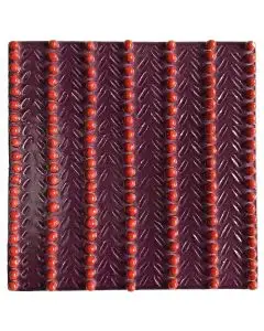 Contemporary Tuscan tile ND84 handcrafted by ND Dolfi in Montelupo Fiorentino, Italy