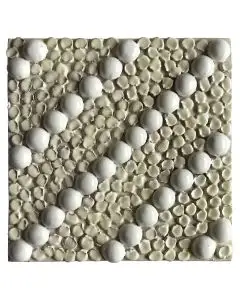 Contemporary Tuscan tile ND86 handcrafted by ND Dolfi in Montelupo Fiorentino, Italy