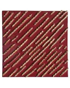 Contemporary Tuscan tile ND93 handcrafted by ND Dolfi in Montelupo Fiorentino, Italy