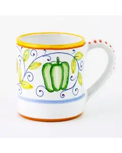 Orto Italian mug handmade by Fima in Deruta - main image