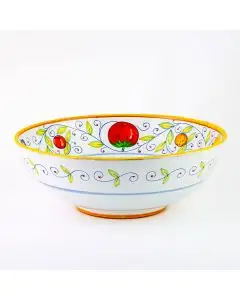 Orto Italian serving bowl handmade by Fima in Deruta - main image