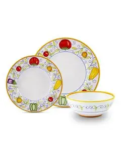 Orto Italian place setting handmade by Fima in Deruta - main image