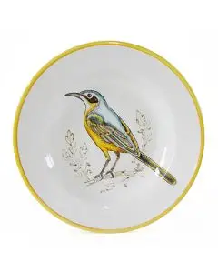 Italian pasta & soup plate Passero from the Joy Collection handmade by Francesca Niccacci in Deruta