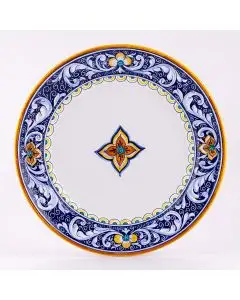 Deruta round platter from the Rameggi collection, handmade by Antica Deruta - Italy