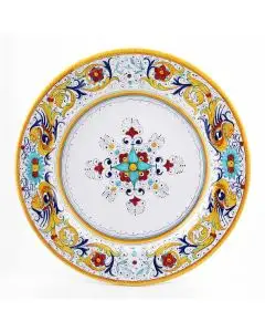 Raffaellesco Italian round platter handmade by Fima in Deruta