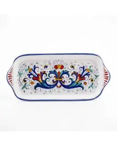Vario F1 Italian rectangular tray handmade by Fima in Deruta