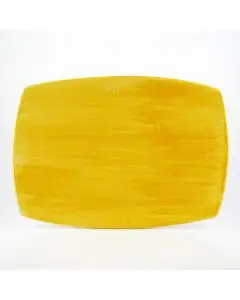 Italian rectangular platter from the Sushi Giallo Collection handmade by D&G Design in Deruta
