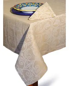 Italian tablecloth Bacco by Pardi, Montefalco (Umbria)