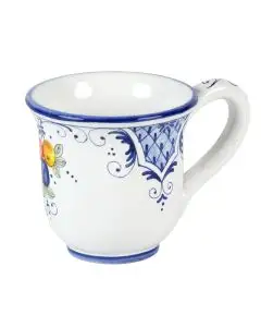 Deruta mug from the Toscana Blu collection, handmade by Antica Deruta - Italy