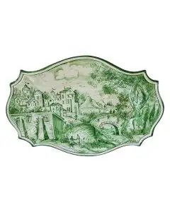 Italian oval platter Vintage from the Thanksgiving Collection handmade by Francesca Niccacci in Deruta