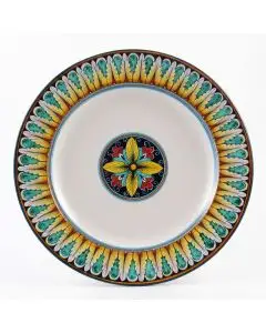 Vario F1 Italian round platter handmade by Fima in Deruta