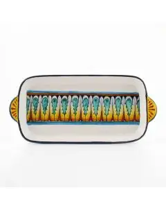Vario F1 Italian rectangular tray handmade by Fima in Deruta
