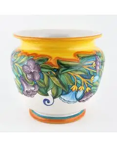 Italian planter Lilium 2 handmade by Francesca Niccacci in Deruta