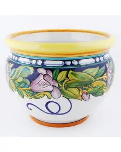 Italian planter Lilium 3 handmade by Francesca Niccacci in Deruta