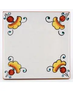 Italian tile VD32 handmade by Francesca Niccacci in Deruta