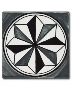 Italian tile VD43 handmade by Francesca Niccacci in Deruta