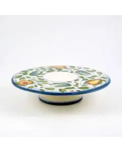 Italian cake & cheese stand from the Venezia collection handmade by Ceramiche Rampini in Gubbio, Italy