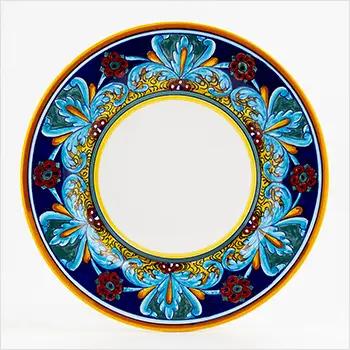 Handmade Italian pottery - Geometrico dinner plate by Eugenio Ricciarelli