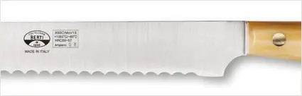 Handmade Italian knife - serrated edge