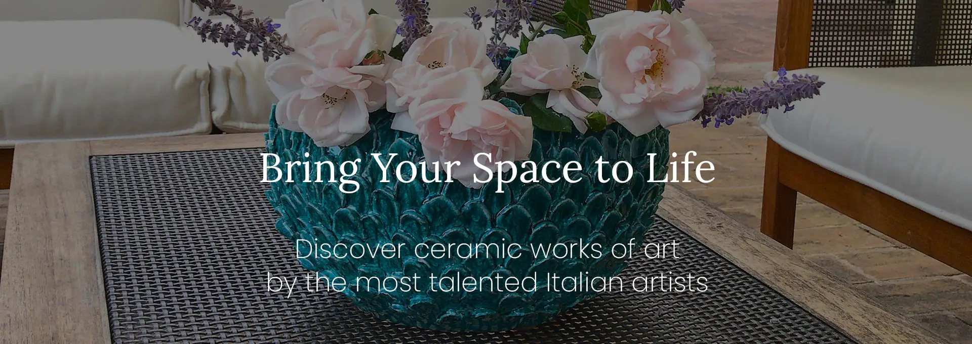 Handcrafted Tuscan bowl by the artist ND Dolfi.